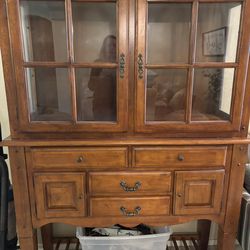 China cabinet with light