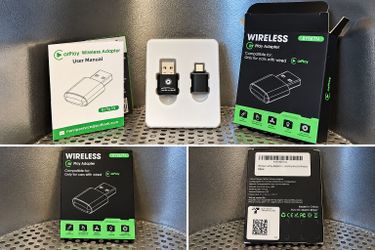 BY967N Wireless Apple CarPlay Adapter USB/USB-C Plug & Play Open Box
