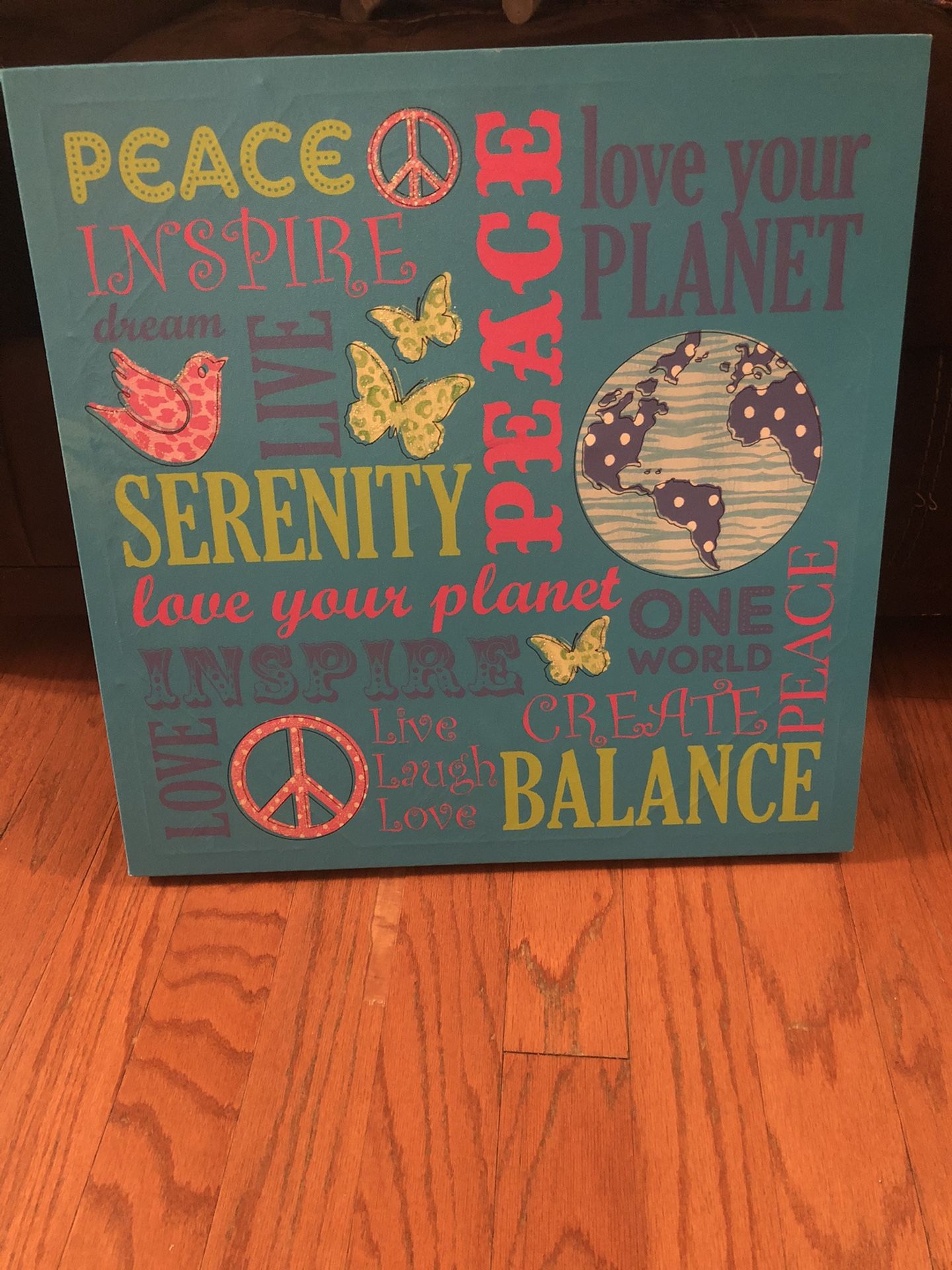 20” x 20” canvas decor