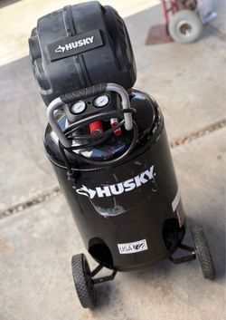 Husky 1.7 HP, 200 PSI, 30 Gal., 5.1 SCFM 90 PSI, Single-Stage, Oil Free Portable Vertical Electric Air Compressor