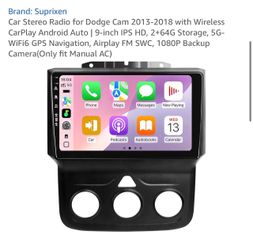 Suprixen 9-Inch Car Stereo for Dodge Ram 2013-2018