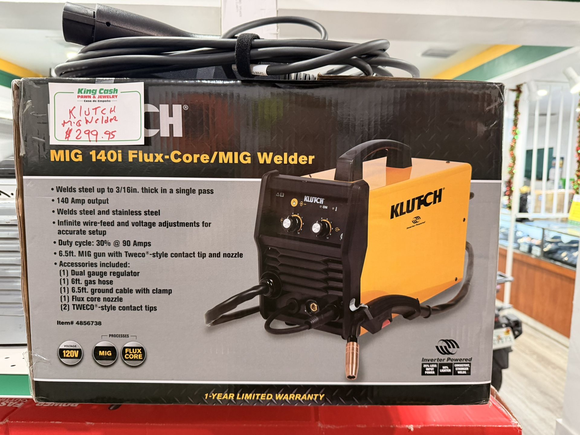 Klutch MIG 140i Flux - Core / MIG Welder For Sale!!