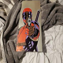 Deadpool metal graphic poster
