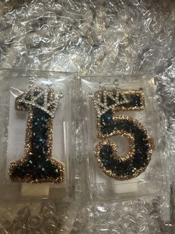 Number 15 Candle