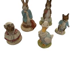 Five Beatrix Potter Figurines Royal Doulton 