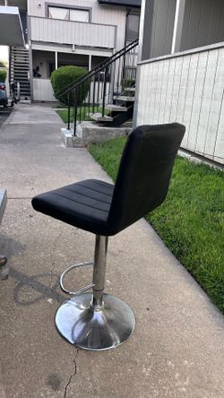 Black barstool