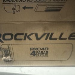 Rockville RXC4D 4 Farad Digital Car Capacitor Blue LED Voltage Display Power Cap