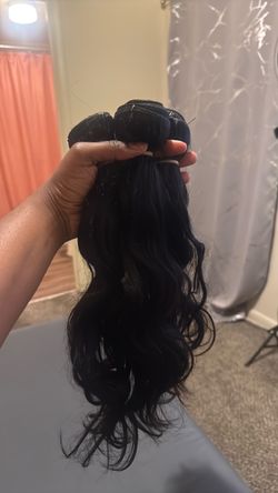 Virgin human hair bundles 14” 16” 18”