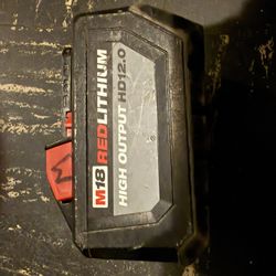 Milwaukee Fuel Roto Hammer And 12.0 Battery