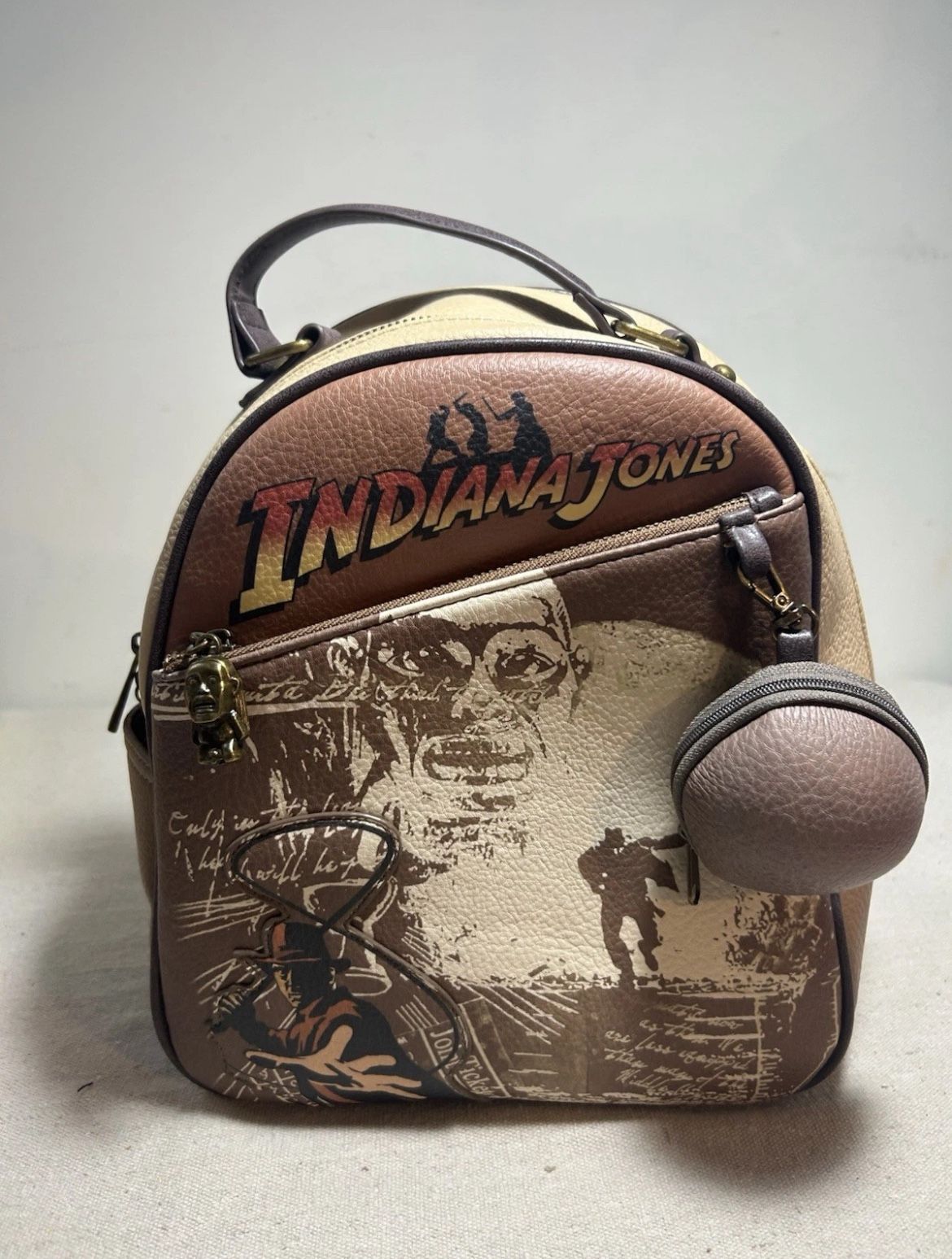 Indiana Jones Boulder Scene Mini Backpack NWOT Temple of Doom RARE