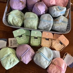 Mini Backpack Keychain And Hand Sanitizers 