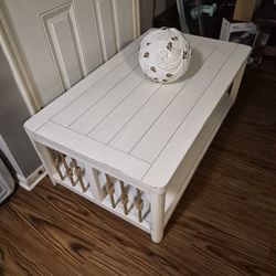 Dockside white cocktail table