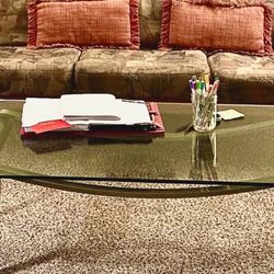 Glass Coffee Table & Side Table