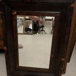 Old Wooden  Mirror 