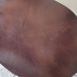 WOOD & Silver Coffee Tables/ 2 End Tables 