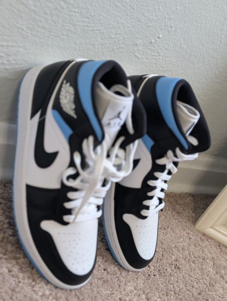Air Jordan 1 White Black University Blue