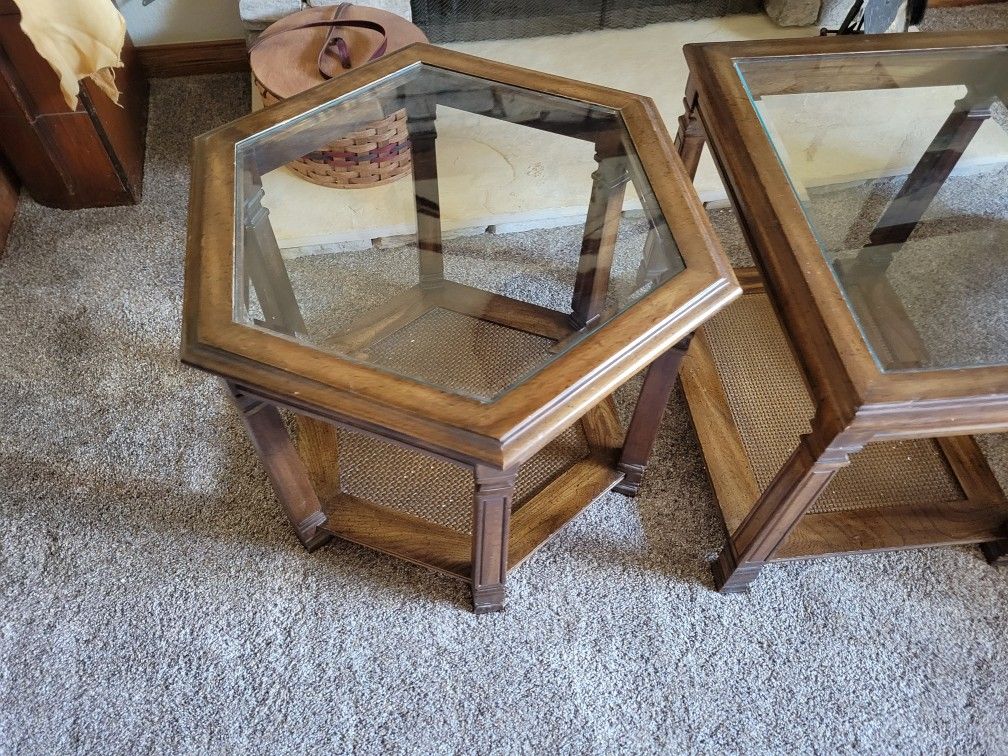 Glass Top End Tables