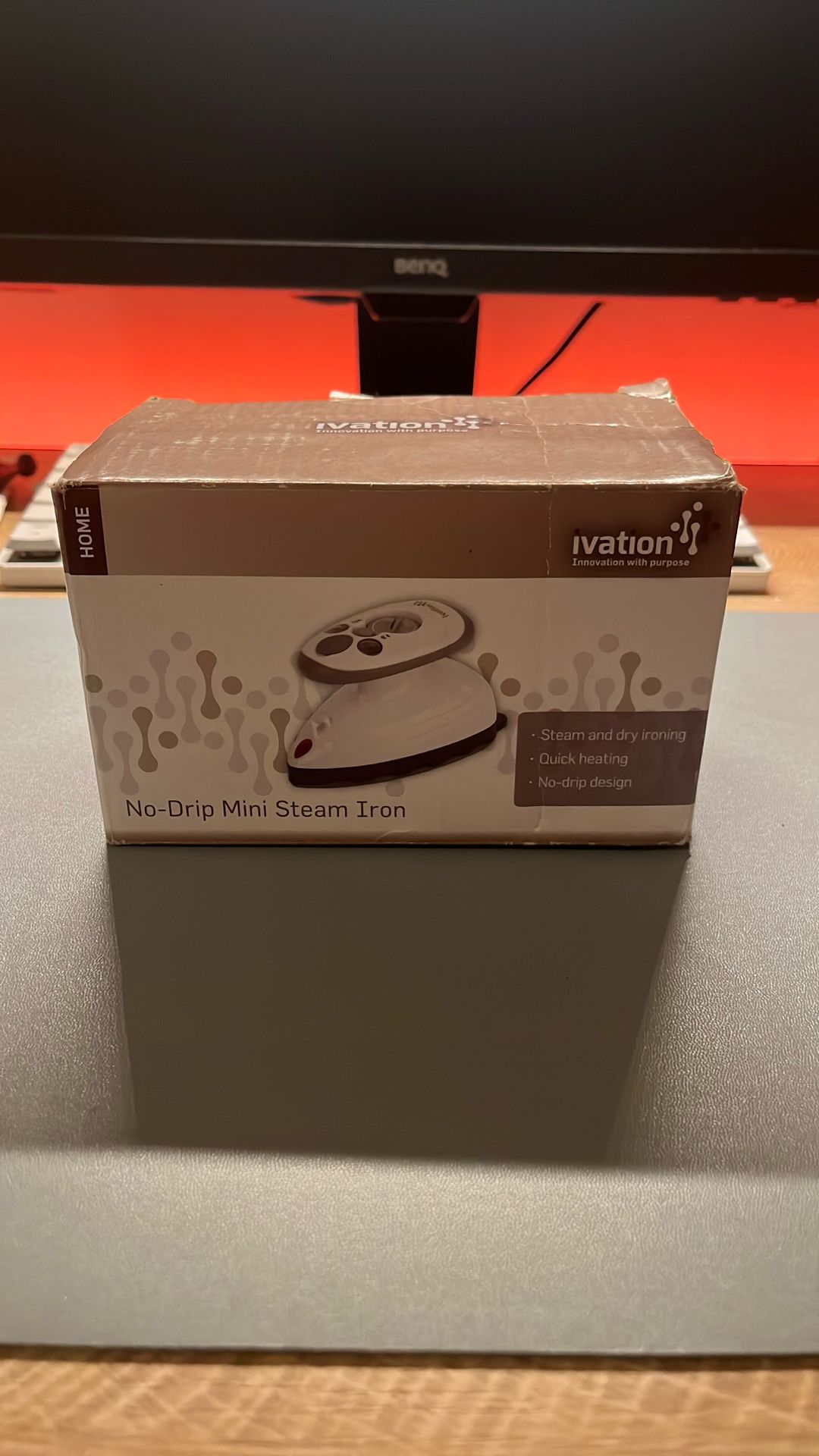 Ivation No-Drip Mini Steam Iron - Compact Travel/Craft Iron