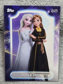 Topps D23 Elsa & Anna Frozen Trading Card