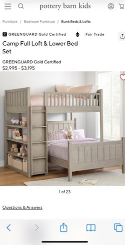 Pottery barn bunk bed