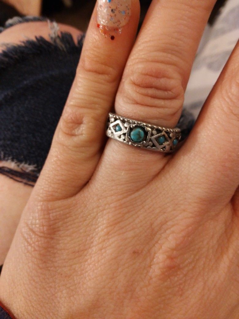 Turquoise Ring Size 8
