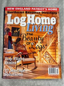 Log Home Living Magazine October 1999 The Beauty Of Logs