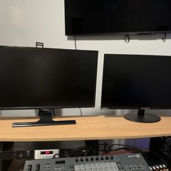 “Pair of 27’’ Monitors – Samsung & Sceptre – Great Condition”