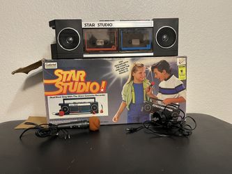 Gabriel STAR STUDIO Dual Cassette Deck Recorder Sing With The Stars NIB Vintage