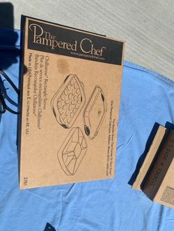 Pampered chef chillzanne rectangle server