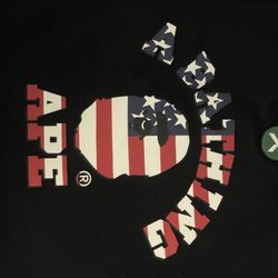 brand new bape tee perfect for 4th of july size M