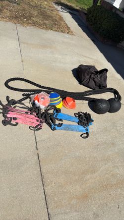 Weighted rope/ medicine balls