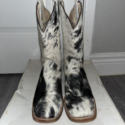 cow print men boots 