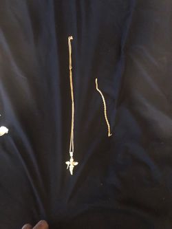 Chain and angle piece plus bracelet