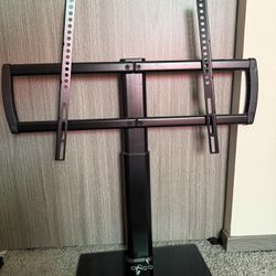 Tempered Glass Universal TV Stand (Adjustable) 