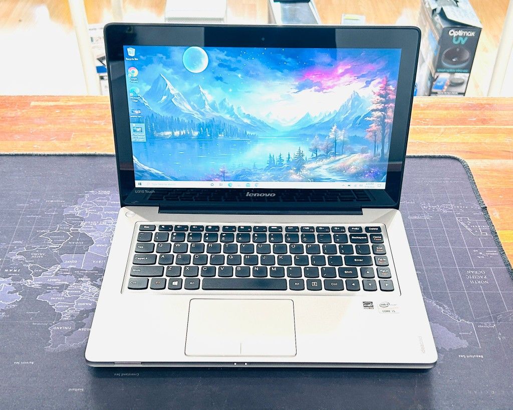 Lenovo iDeaPad 13” U310 TouchScreen Core i5 4GB//250GB SSD Windows 10 Fully Functional