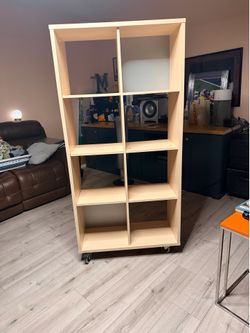 8- Cube Organizer on Wheels  65”