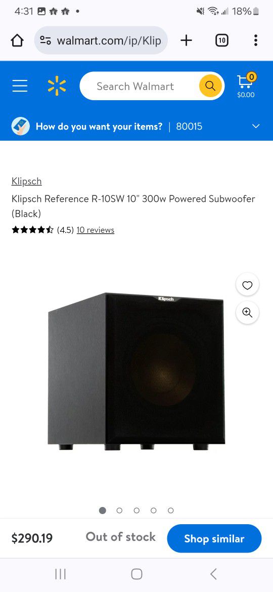 Powered SUBWOOFER