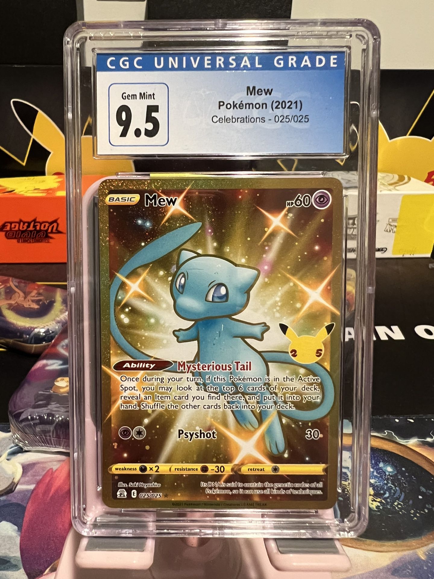 Pokemon Celebrations 25th Anniversary Mew Gold Card for Sale in Seattle, WA  - OfferUp