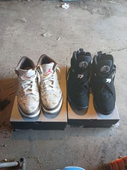 Air Jordan 3s and 8s