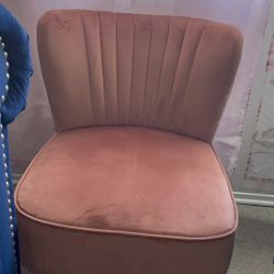 Silla Rosa De Terciopelo 