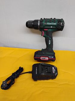 Parkside PABS 20-Li E6 Cordless Drill. with battery and charger
