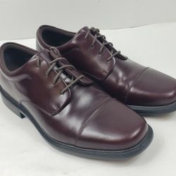 Rockport Mens 9.5 W Ellingwood Oxford   Oxblood  K71015 Cap Toe Waterproof Shoes