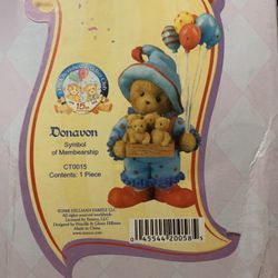 Cherished Teddies Donavon Symbol Of Membership CT0015