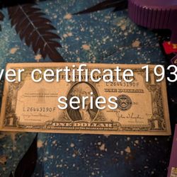 Silver Certificate 1935d Series