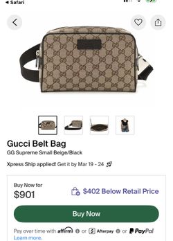 Unisex Gucci Monogram Bag