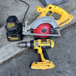 Dewalt Drill And Saw 