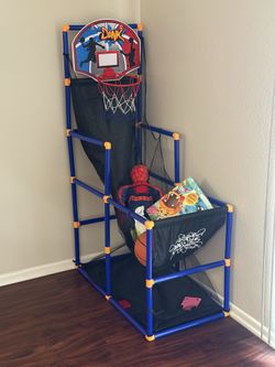 Indoor basketball hoop