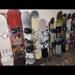 Snowboards Bindings And Boots They Range From $50 To $350