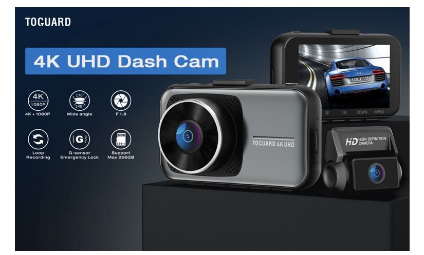 4K Ultra High Definition Dash Cam - Toguard C200 4K