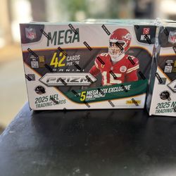 2025 Panini Prizm NFL Mega Box Trading Cards 